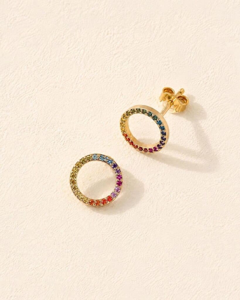 boucles d oreilles multicolores Cénélia Finess