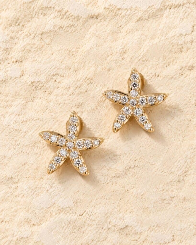 boucles d oreilles étoile de mer Cénélia Maimiti