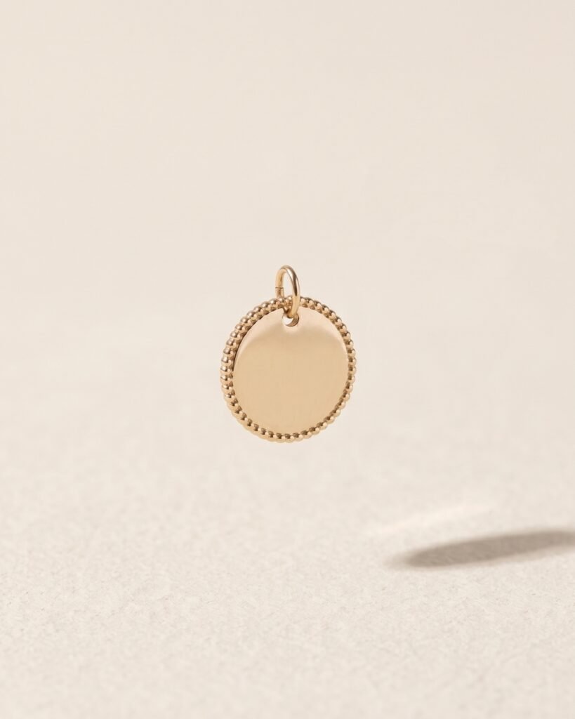 Amalia pendentif à graver plaqué or 18 carats Cénélia