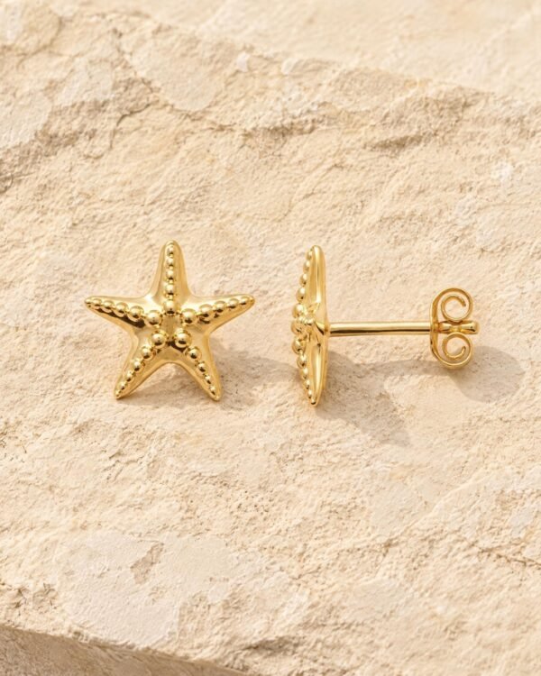 Asteria boucles d oreilles étoile de mer Cénélia