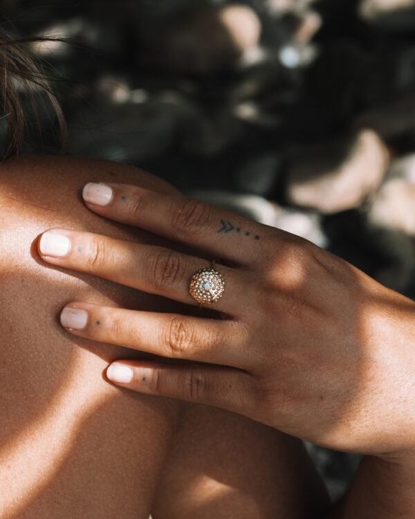 Bague oursin en plaqué or 18 carats | Cénélia