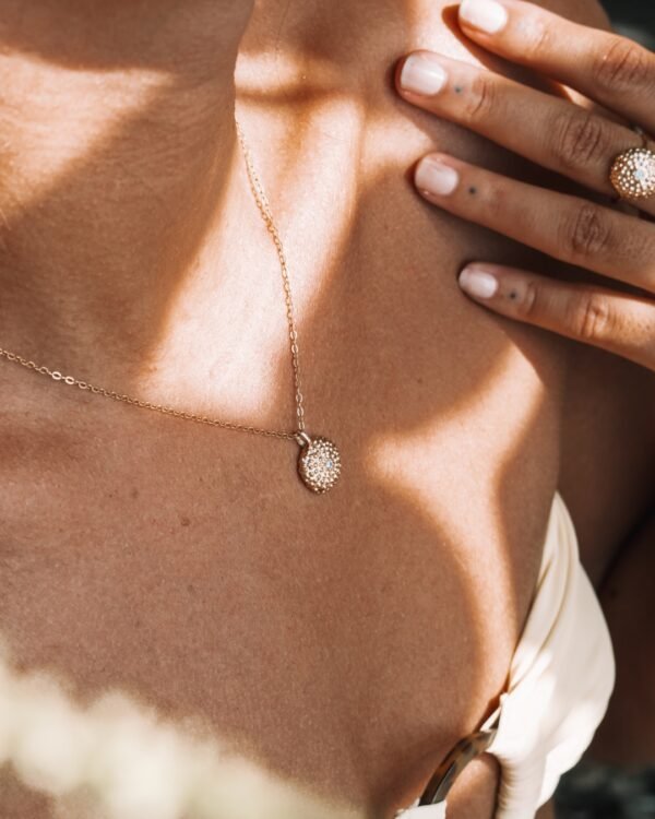 Pendentif oursin en plaqué or 18 carats | Cénélia