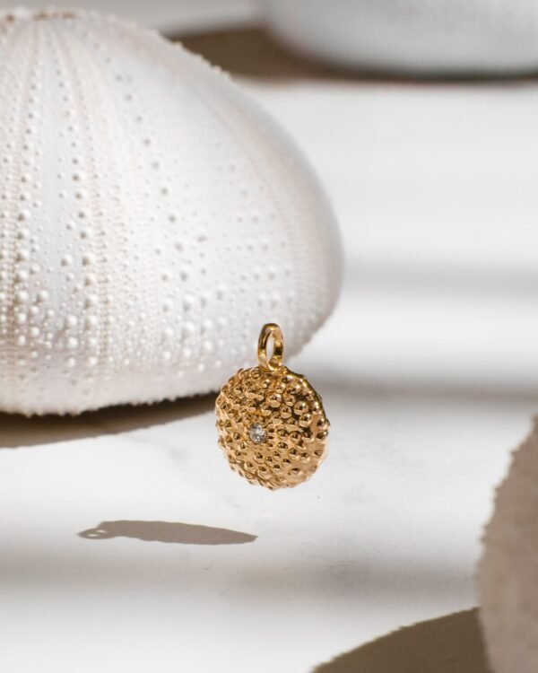 Pendentif oursin en plaqué or 18 carats | Cénélia