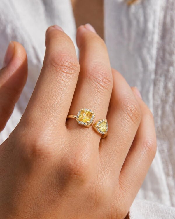 Hespea bague petite joaillerie jaune Cénélia
