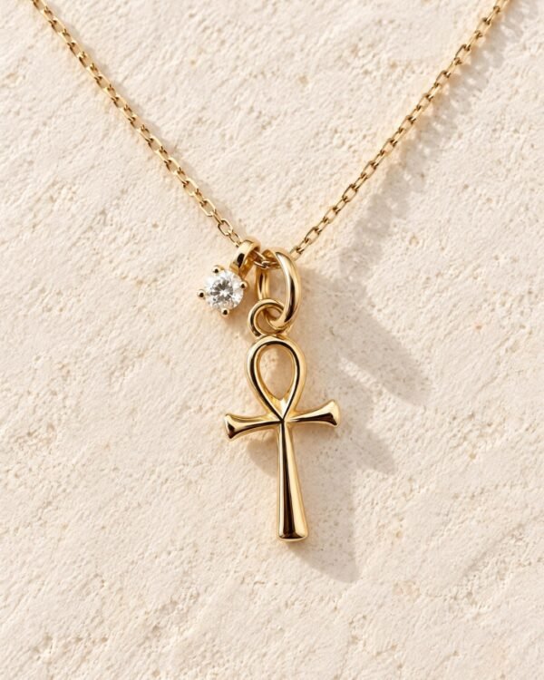 Isia pendentif croix de vie Cénélia