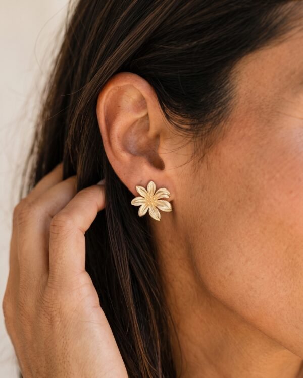 Mahina boucles d’oreilles fleurs tropicales