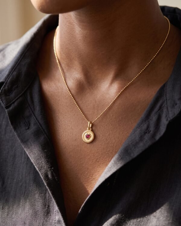 Odette pendentif cœur rose Cénélia