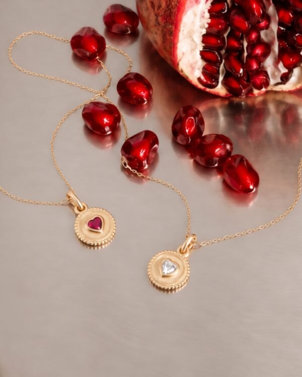 Odette pendentifs cœur plaqué or Cénélia