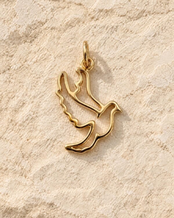 Paloma pendentif colombe plaqué or