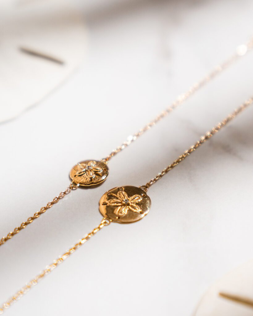 Bracelet dollar des sables chance coquillage bijou protection