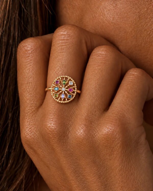 Wilma bague vintage multicolore Cénélia