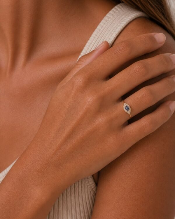 bague œil porte-bonheur Pupille Cénélia