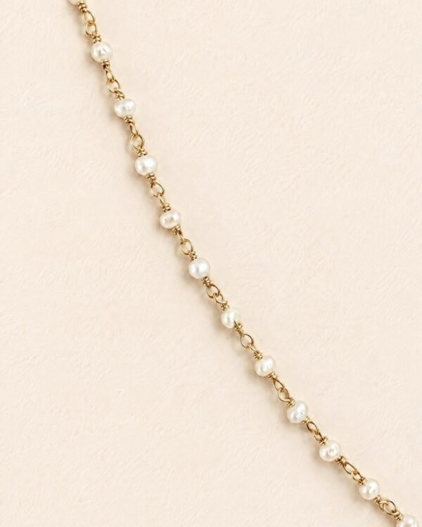 collier en perles d eau douce plaqué or Perna Cénélia