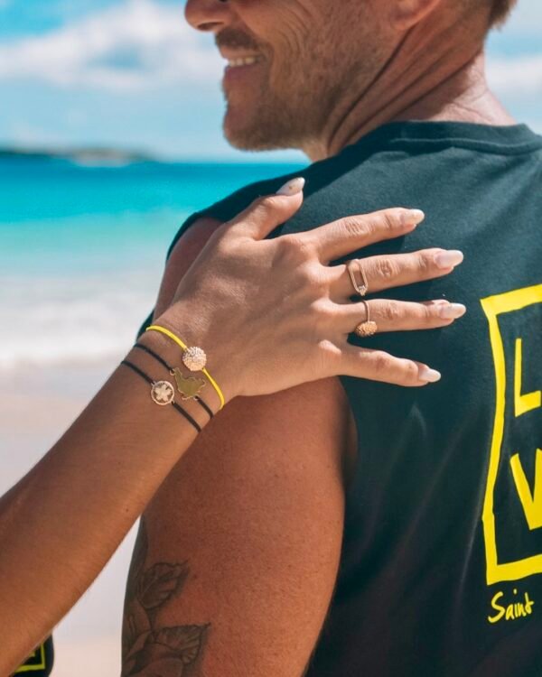 bracelet oursin sxm dollar des sables caraibes cenelia