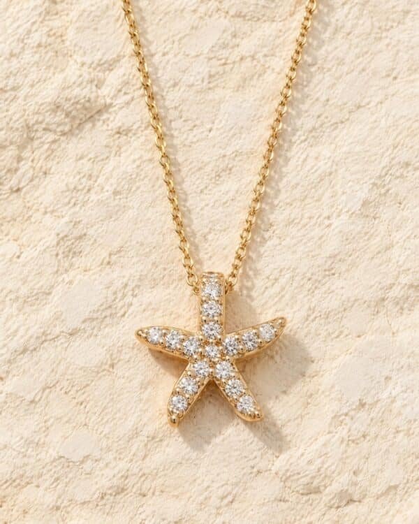 collier étoile de mer en plaqué or Pola Cénélia